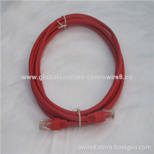 Flat patch cord cat6 with PVC jacket, 2m passed fluke test